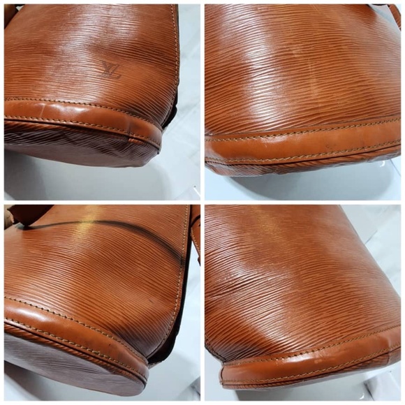 Authentic Louis Vuitton Kenyan Fawn Epi Leather Cluny Bag Brown - Picture 10 of 16